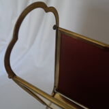 Italian brass magazine rack