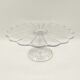 Walking pie dish in transparent floral glass