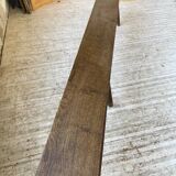 Solid oak farm bench 3m