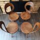 Série de 4 chaises bistrot Baumann mouette