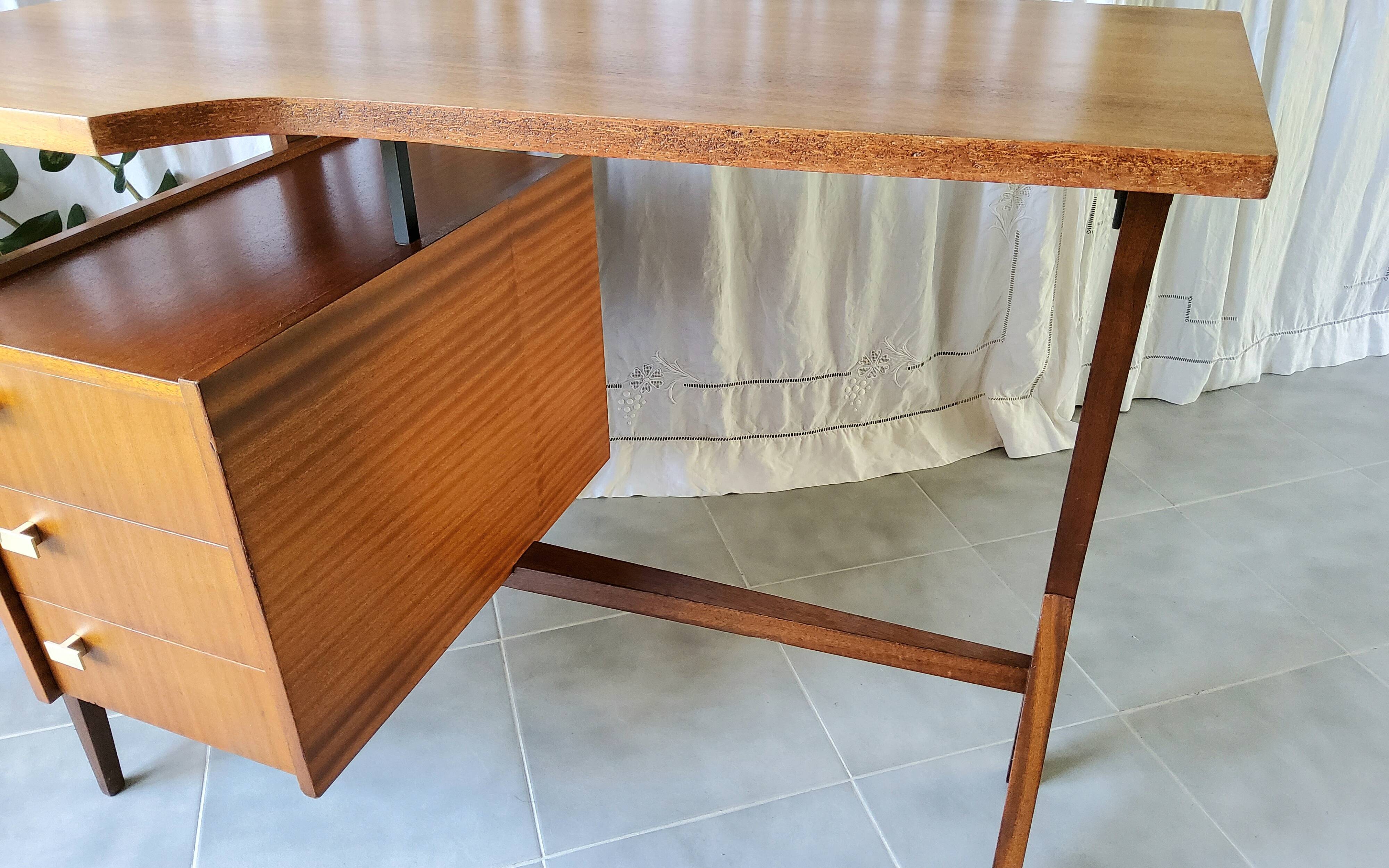 Asymmetrical desk from the 50s/60s