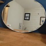 Oval mirror beveled art deco Dp 012387