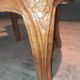 Louis XV period armchair covered in leather.