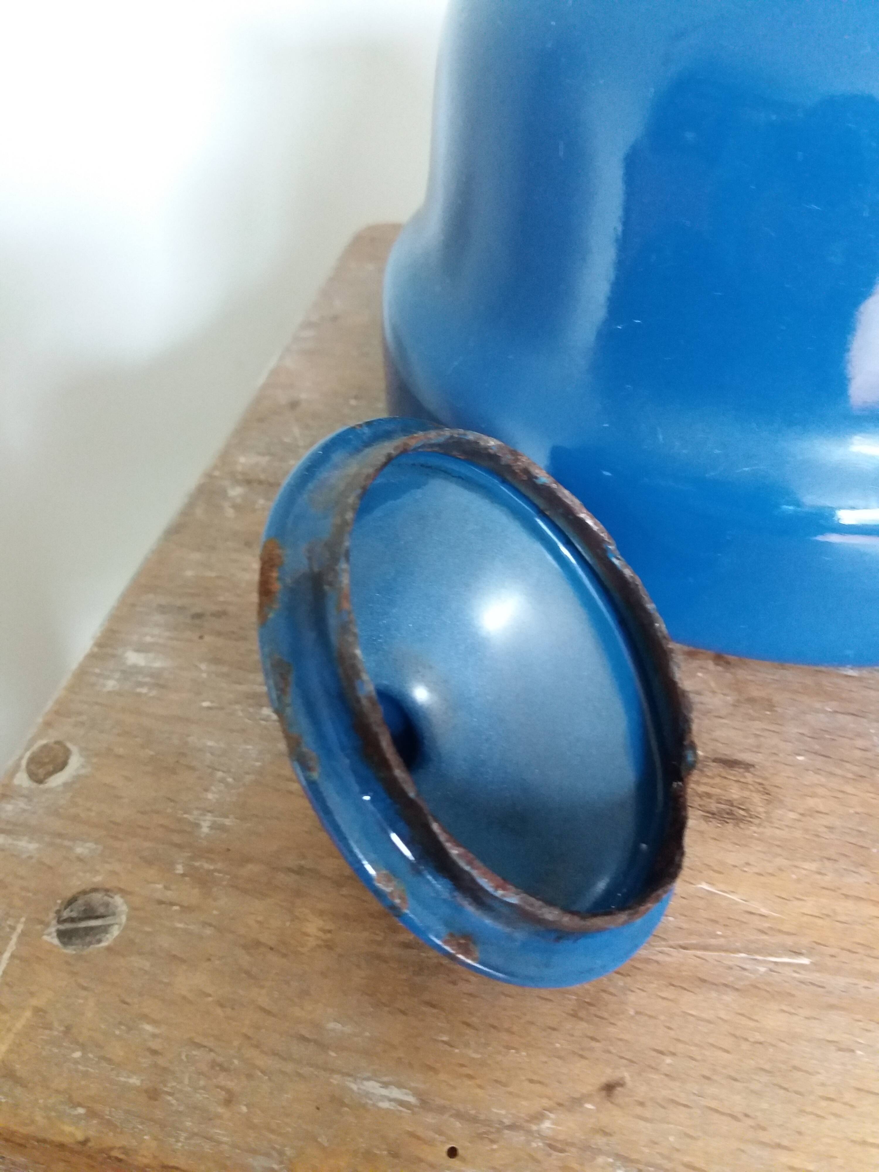 Enameled sheet coffee kettle