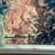 Swedish Oil on Canvas “Abstract” by Lennart Alexandria Vintage & Framed 39x31cm