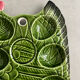 Egg dish barbotine rooster