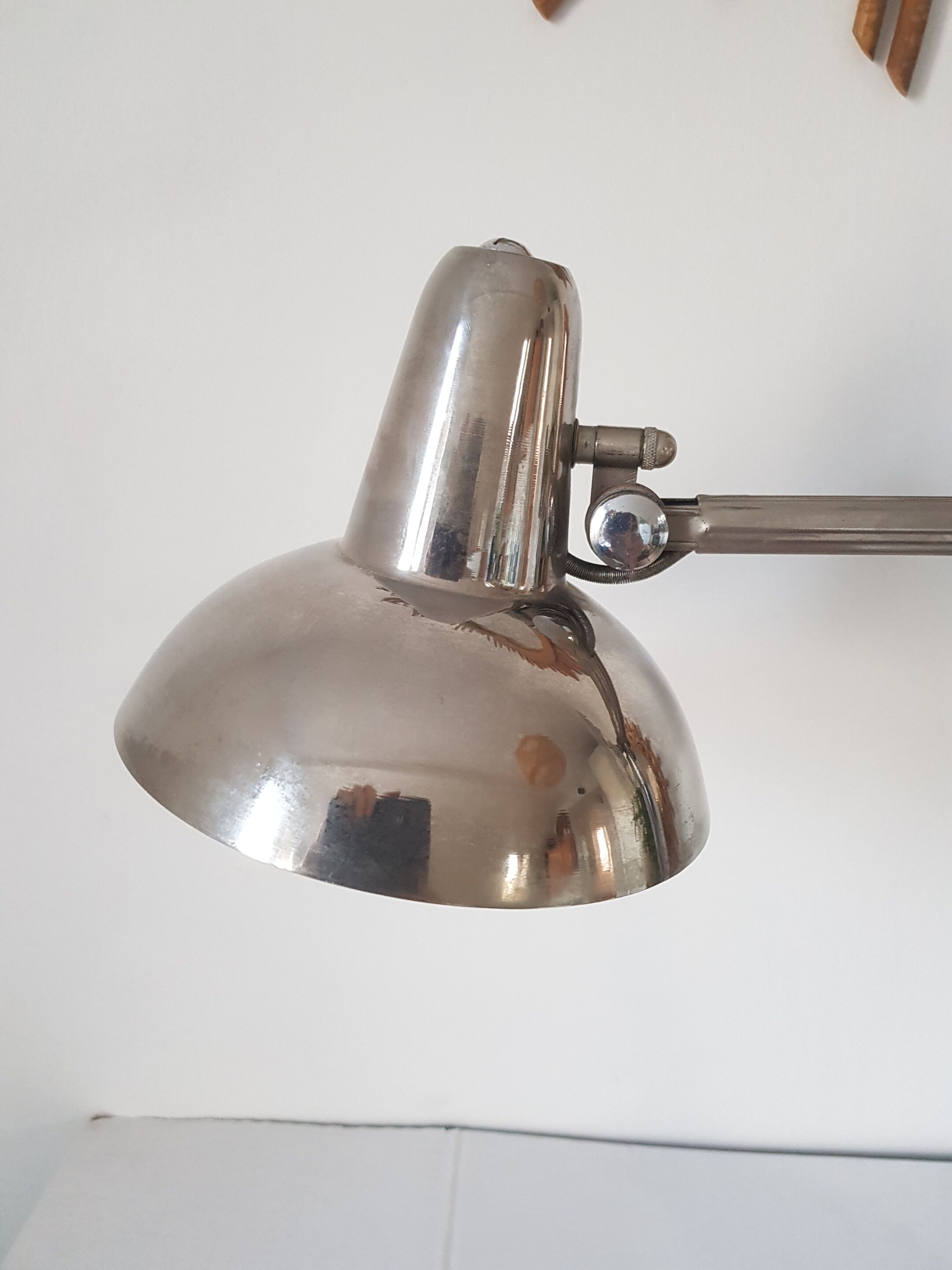 Super chrome Art Deco desktop lamp