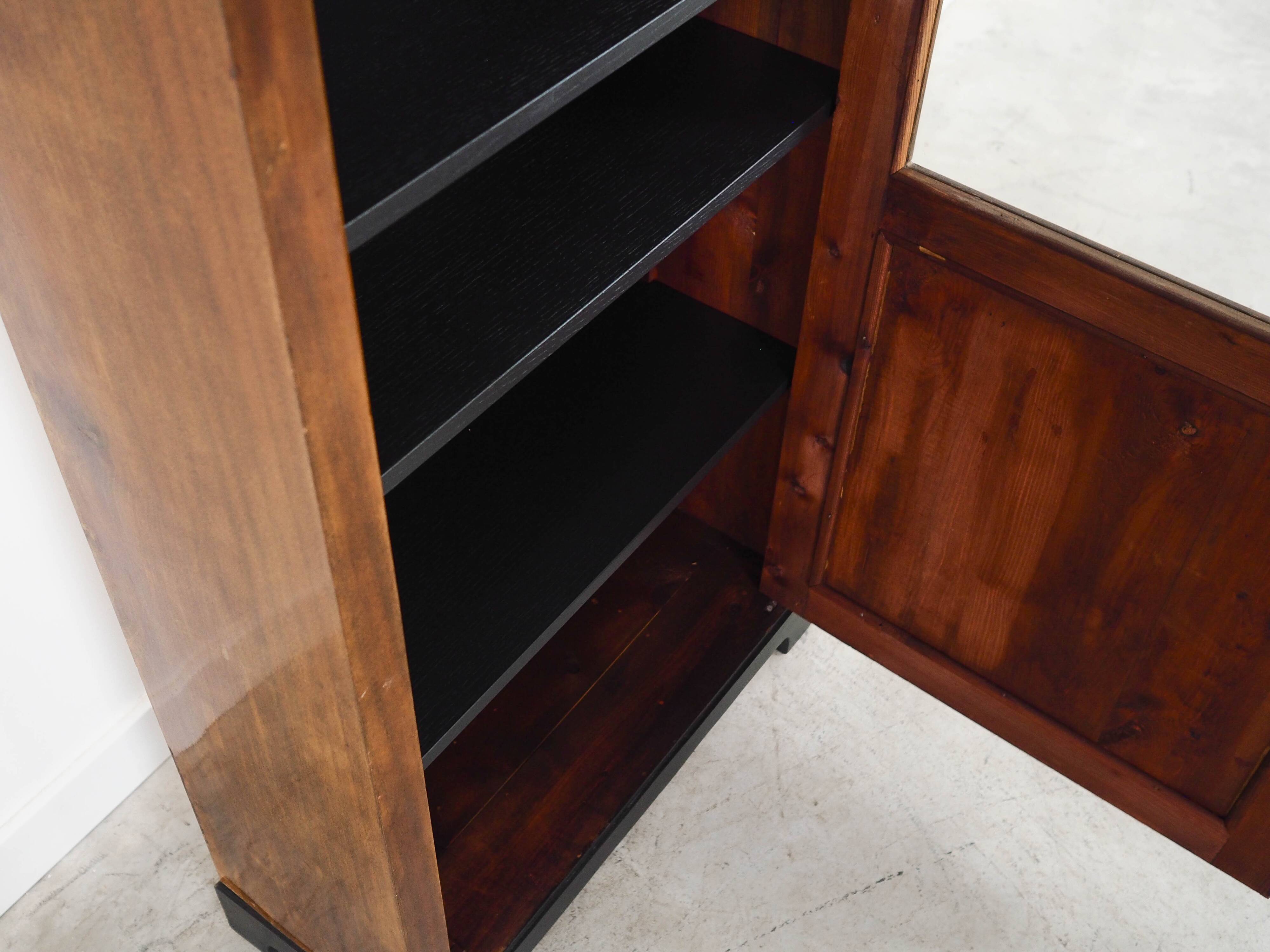 Walnut display cabinet, Danish design, 1960s, made in Denmark