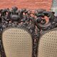 Three-seater armchair in Louis XIII style made of oak from the 19th century.