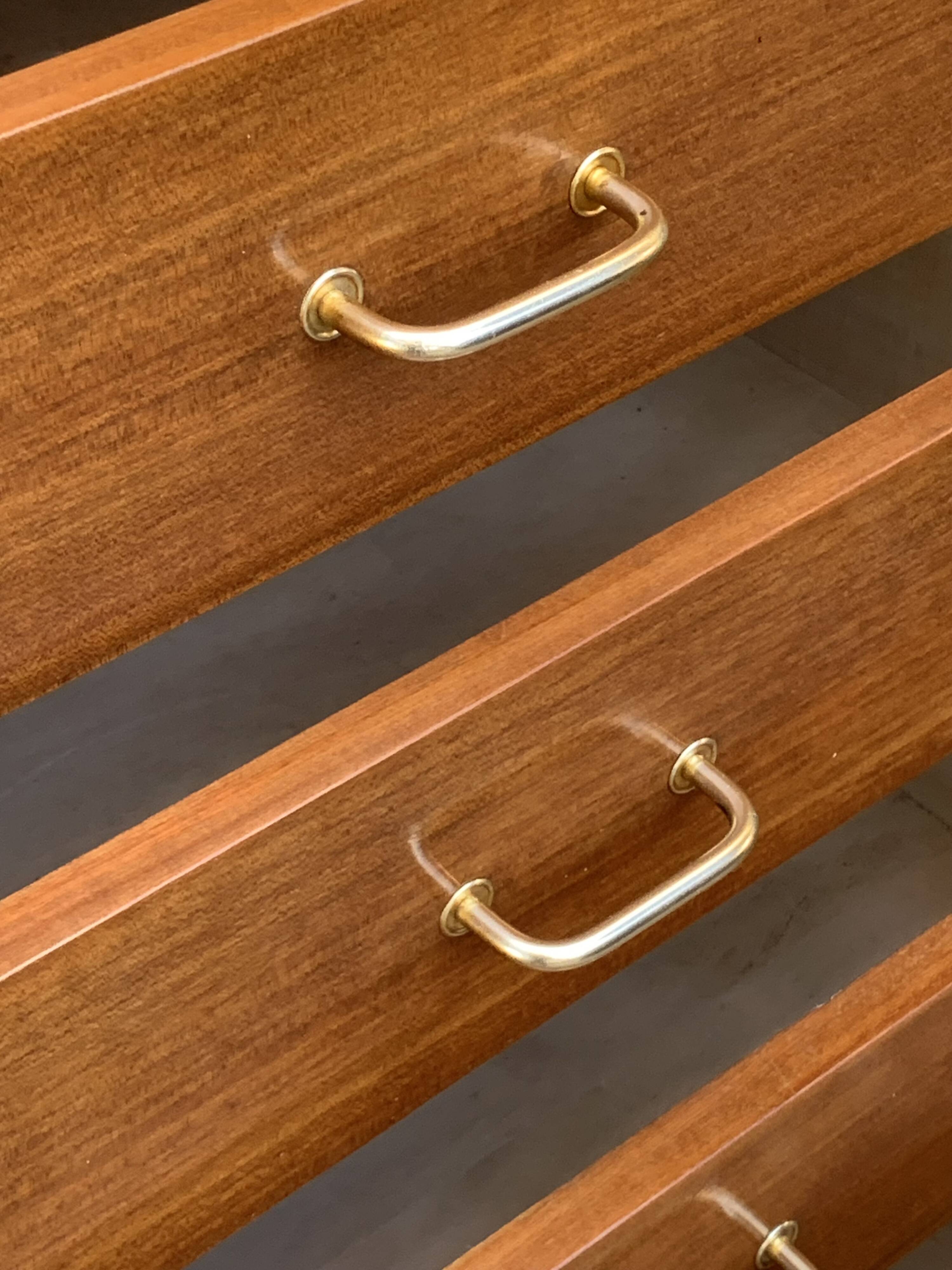 Vintage chest of drawers with compass feet 1960 H112