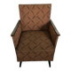 Set of 2 mid-century armchairs in walnut, brown colour - 1950s