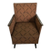 Set of 2 mid-century armchairs in walnut, brown colour - 1950s