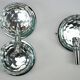 Set of three Cristal Art sconces in chrome and cut glass. Italy 1970s