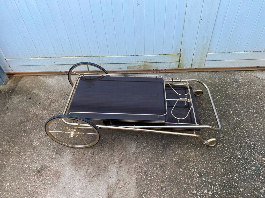 Furniture serving rolling bar 60s