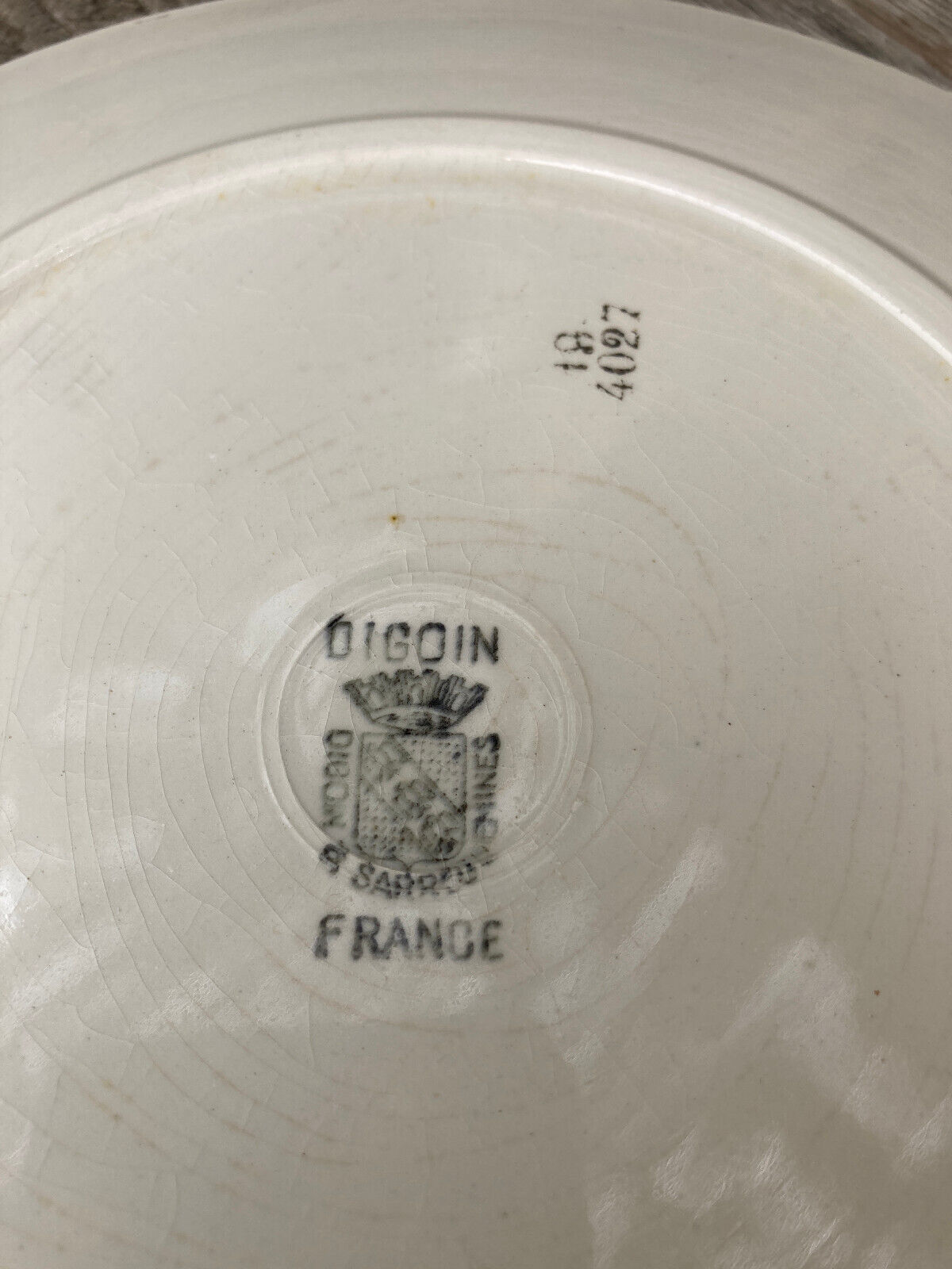 5 dessert plates Digoin  - Art Deco