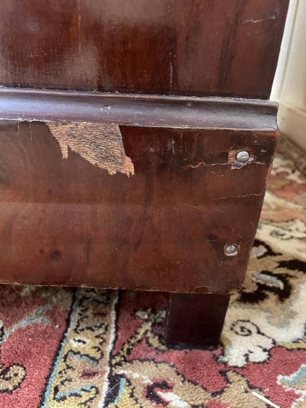 Commode Louis Philippe acajou et marbre