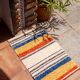 Handwoven recycled cotton rug - 40 x 60 cm