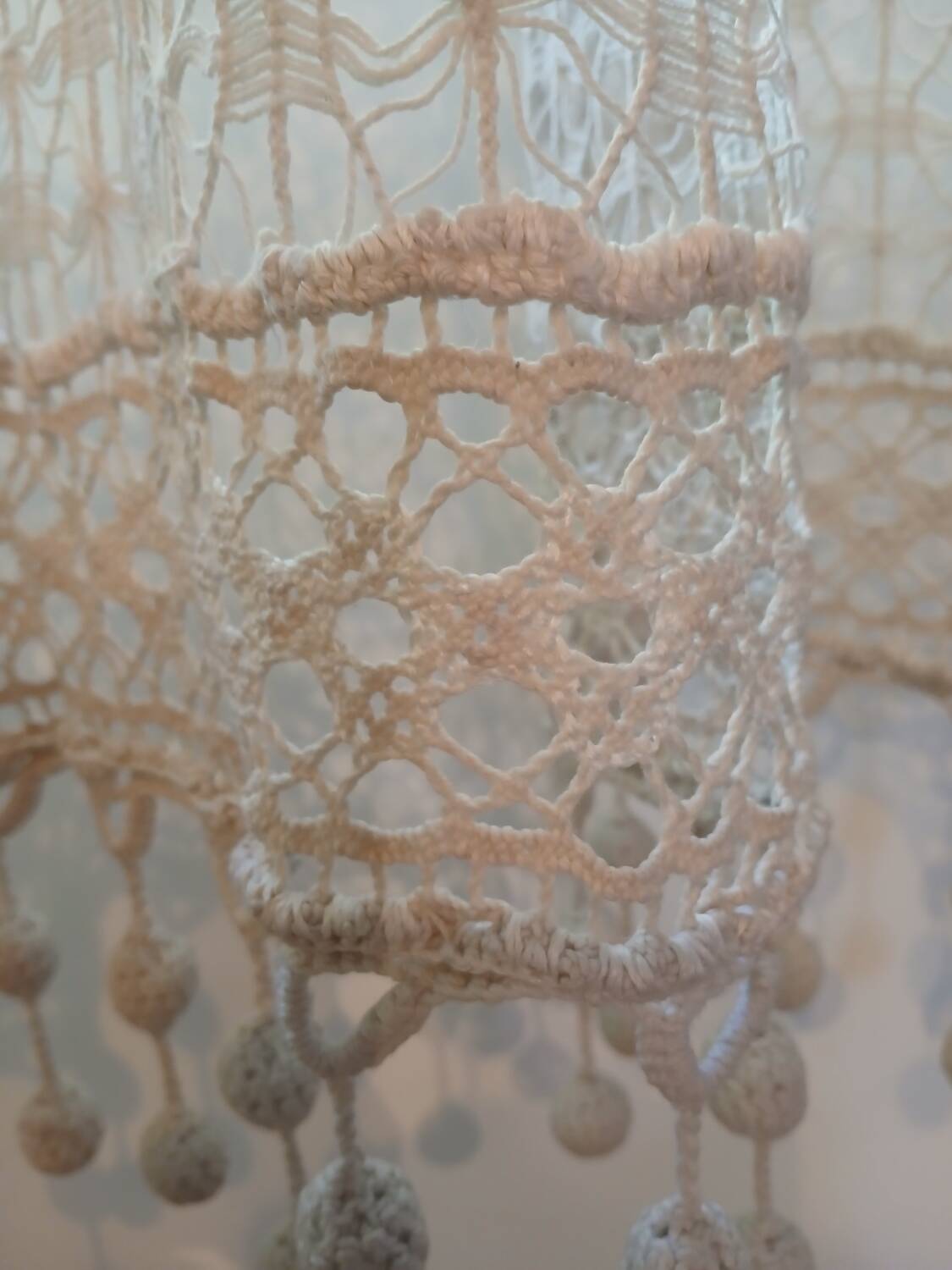 Vintage crochet curtain