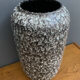 large Ceramic Black and White vase by Scheurich Germany model 546-40