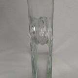 Riecke vase made of translucent glass with rectangular section