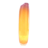 Large orange scroll vase, hand-blown for L'Oca Nera (Italy)