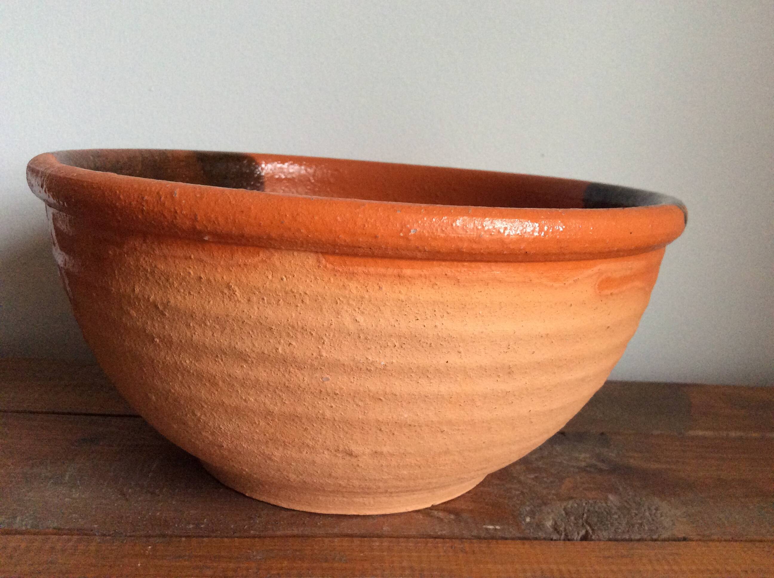 Terracotta salad bowl