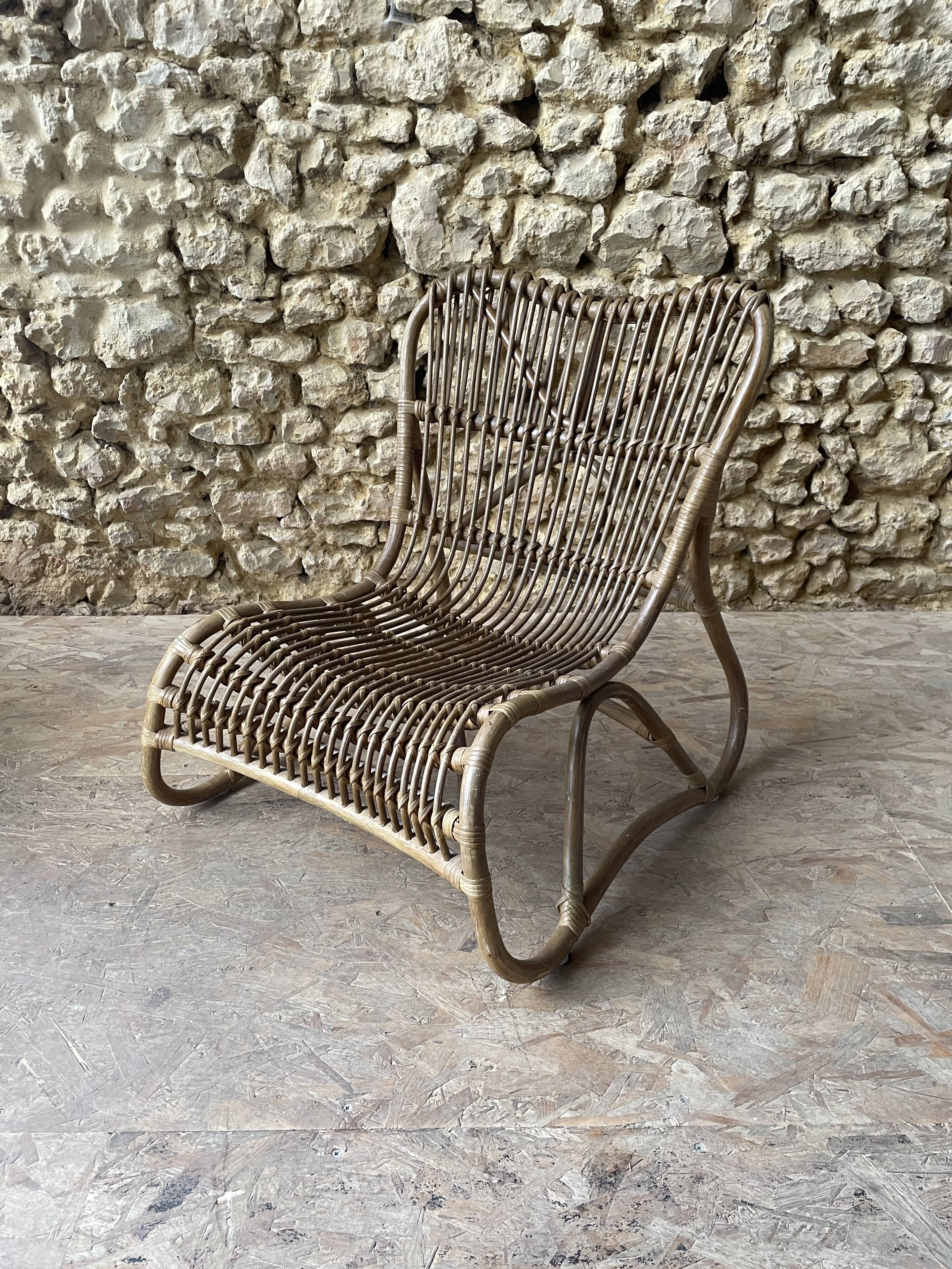 Reed armchair