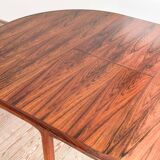 Table à manger danoise Mid-Century Modern en palissandre, Niels O. Møller