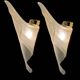 Large Murano Glass Sconces Set of 2