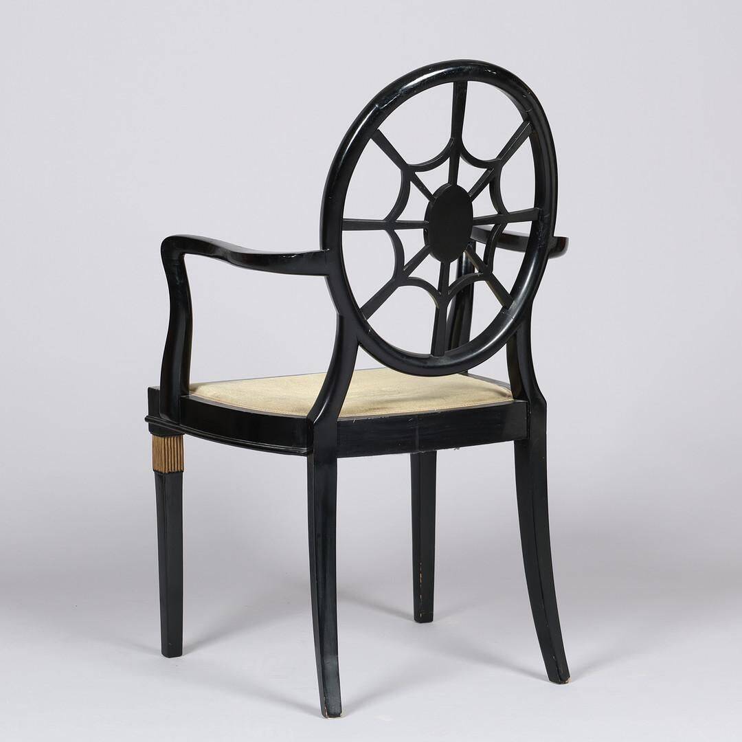 Spiderback chair, similar to a design by Edwin Lutyens, 1930s/40s.
