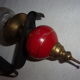 2 wall light 1950 glass opalines copper