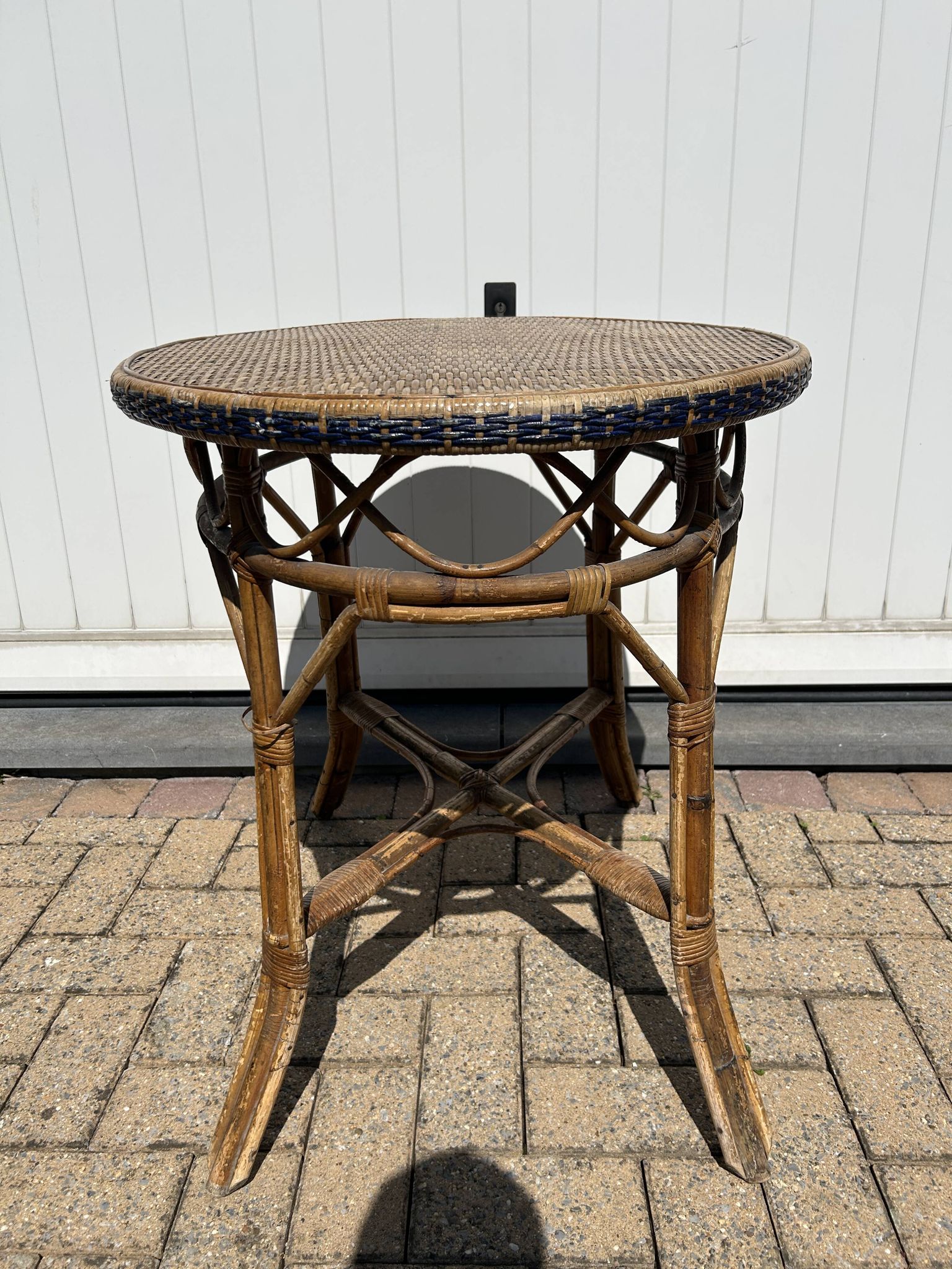 Table rotin et bambou