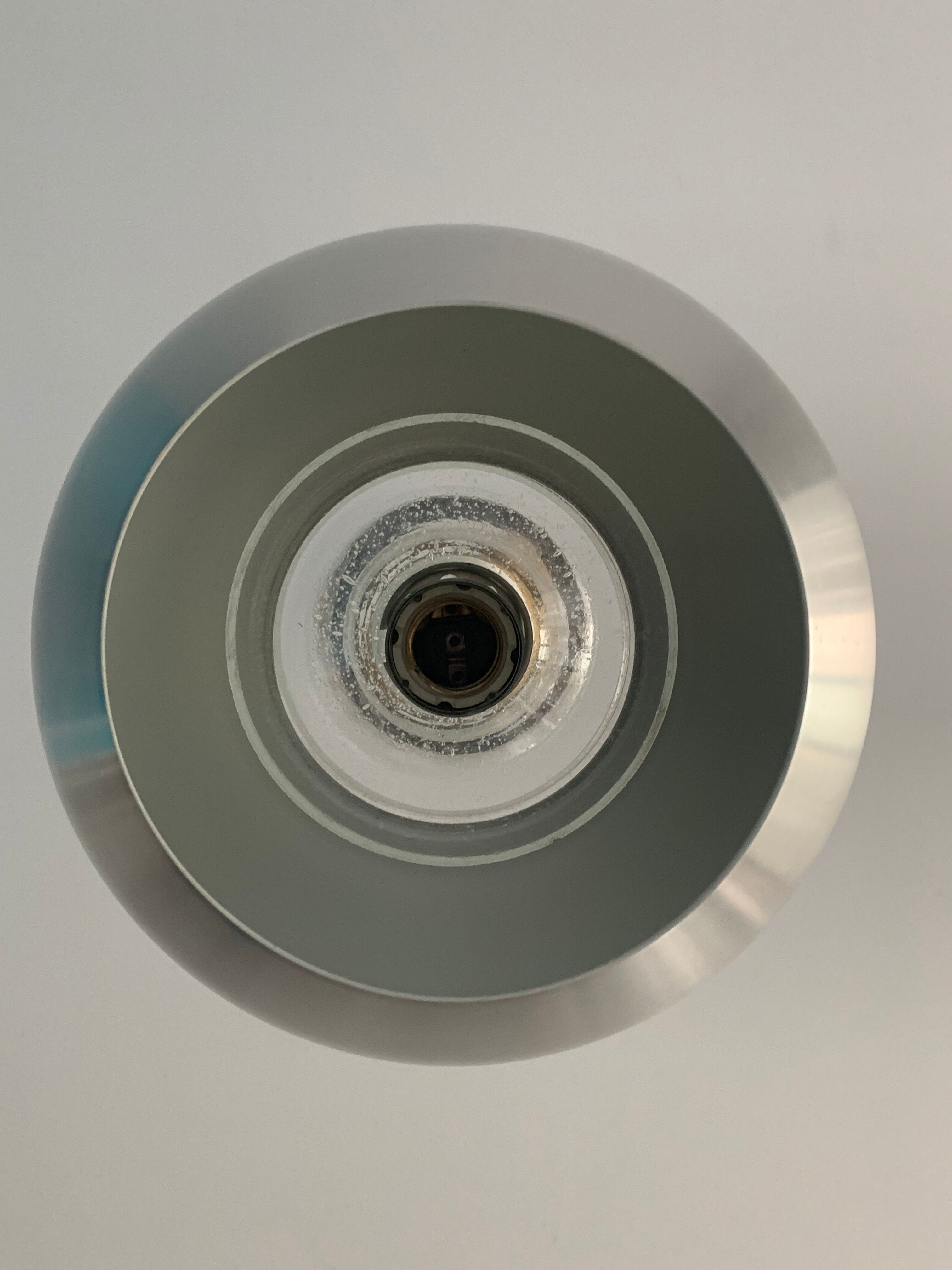 3 suspensions Raak Carthago aluminium and glass 1970