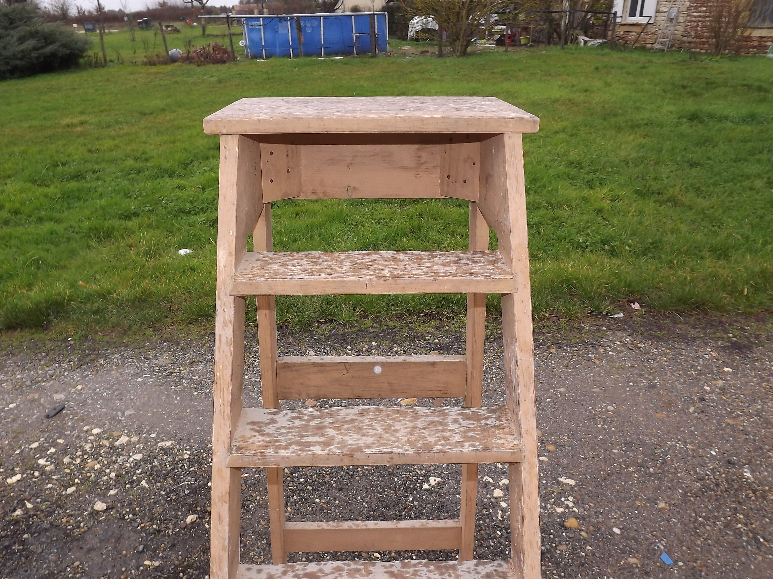 Library wooden stool