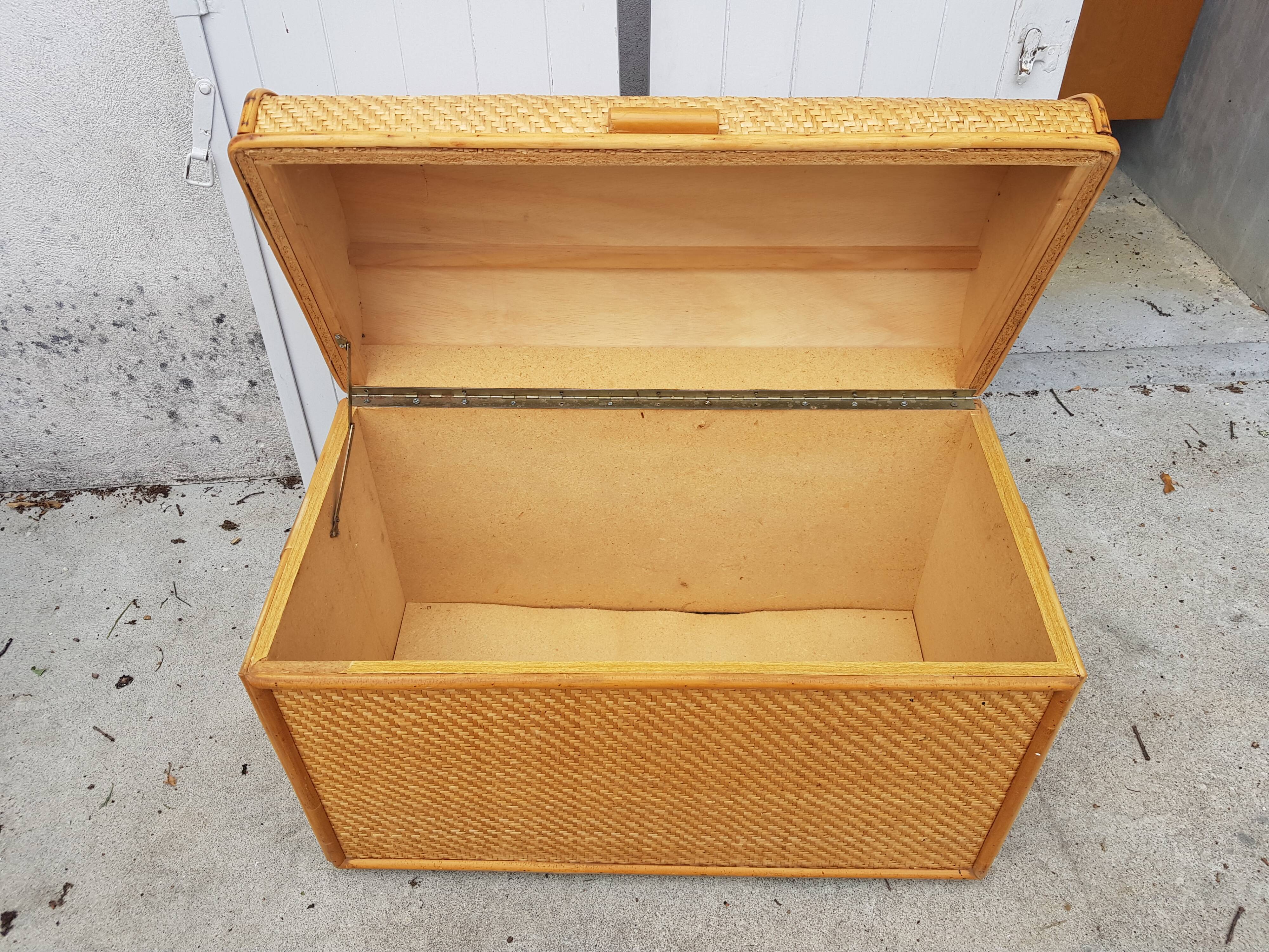 Vintage rattan box