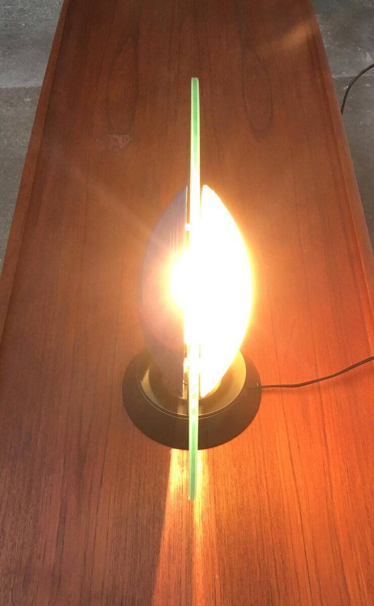 Postmodern table lamp Tikal by P.G. Ramella for Arteluce, 1980s.