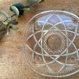 Chiseled crystal dish