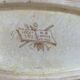 1 iron clay dish HB Choisy le Roi sepia color
