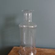 Bouteille vase carafe en verre bullé