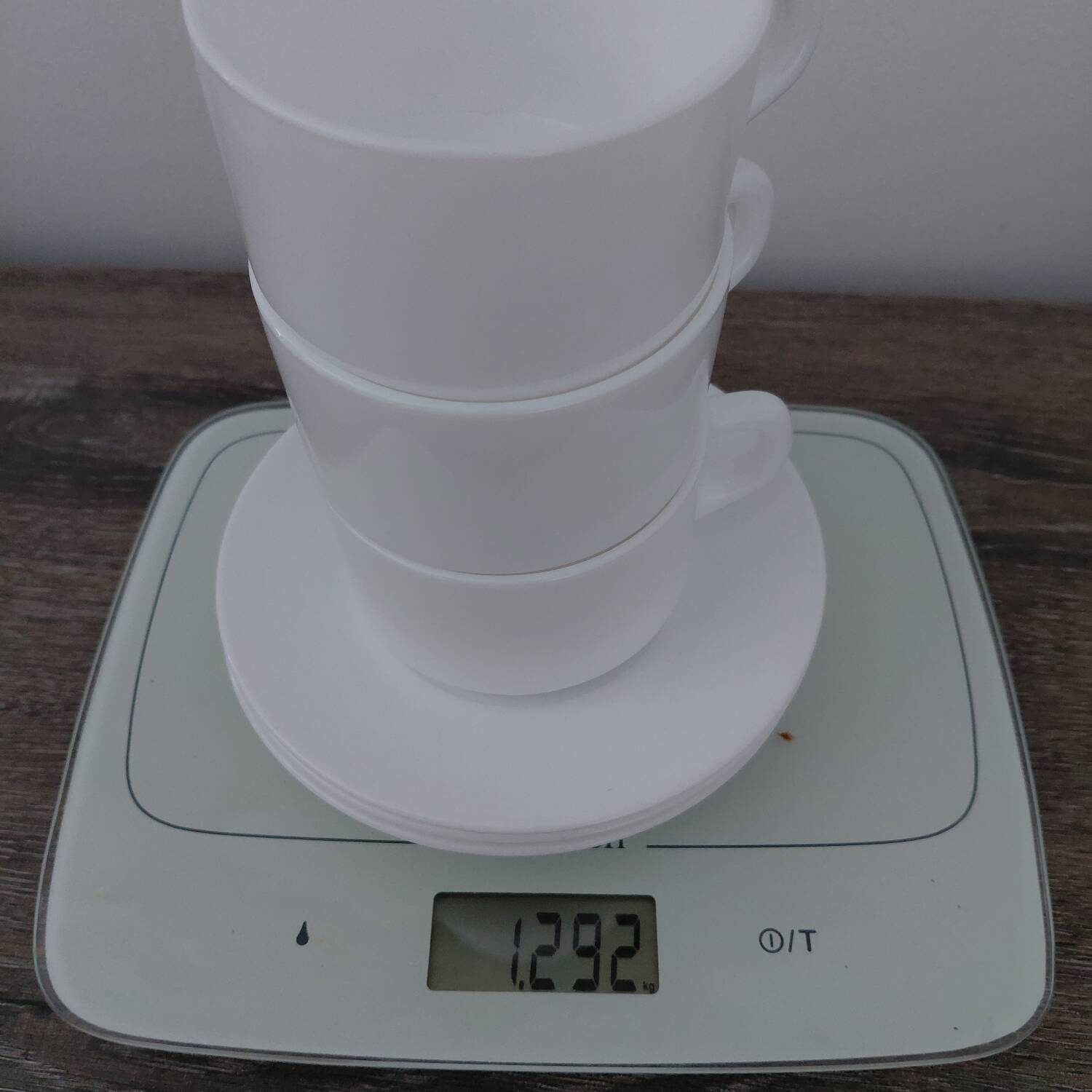 Arcopal - 3 chocolate cups + 3 saucers