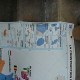 School map vintage poster Europe edition Eduscope MDI old poster