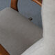 Reclining easy chair in beige wool, Denmark, 1980’s