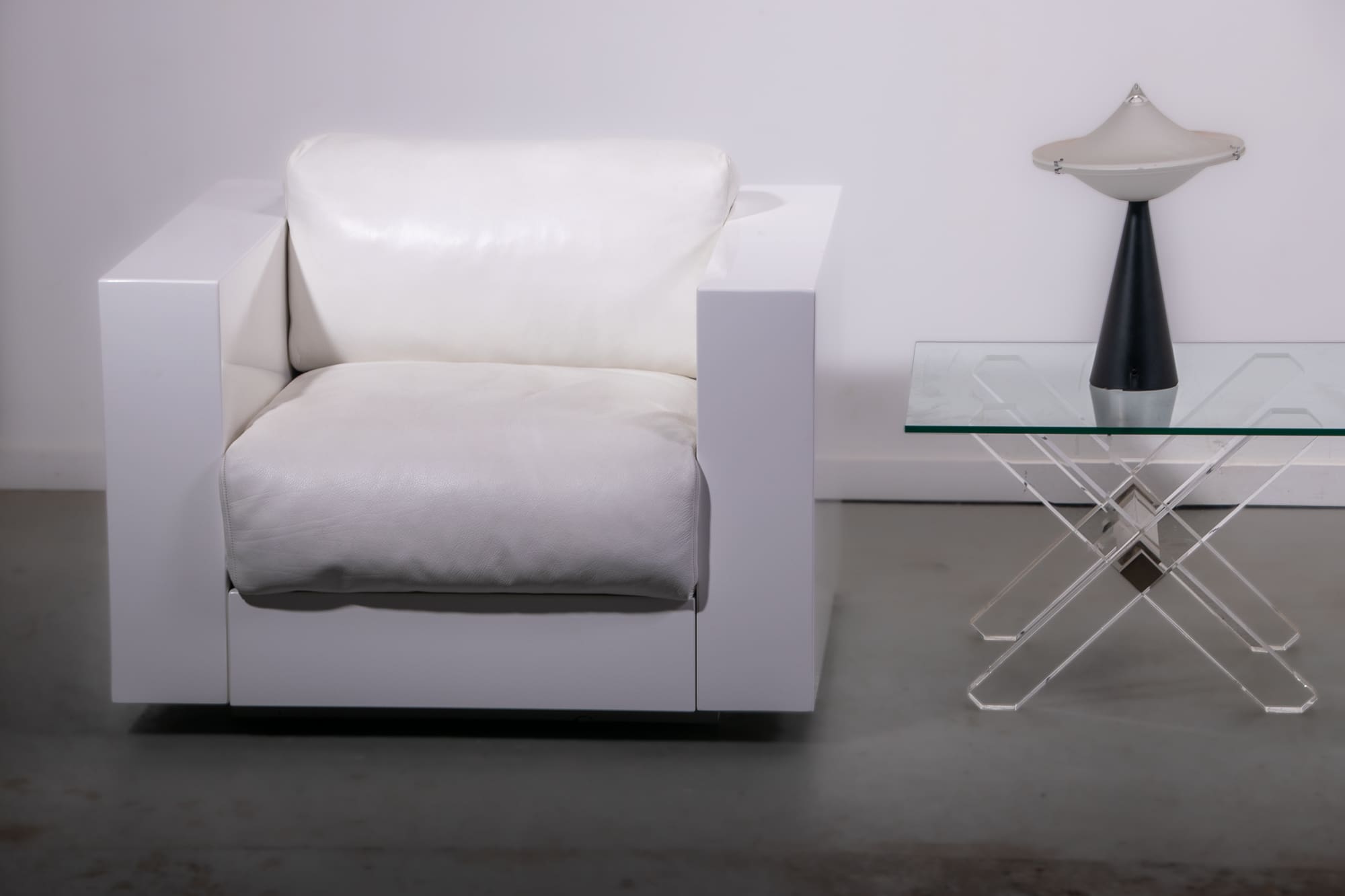 Saratoga armchairs by Lella and Massimo Vignelli for Poltronova