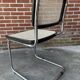 Ensemble de 4 chaises vintage modèle Cesca B32 en noir et chrome
