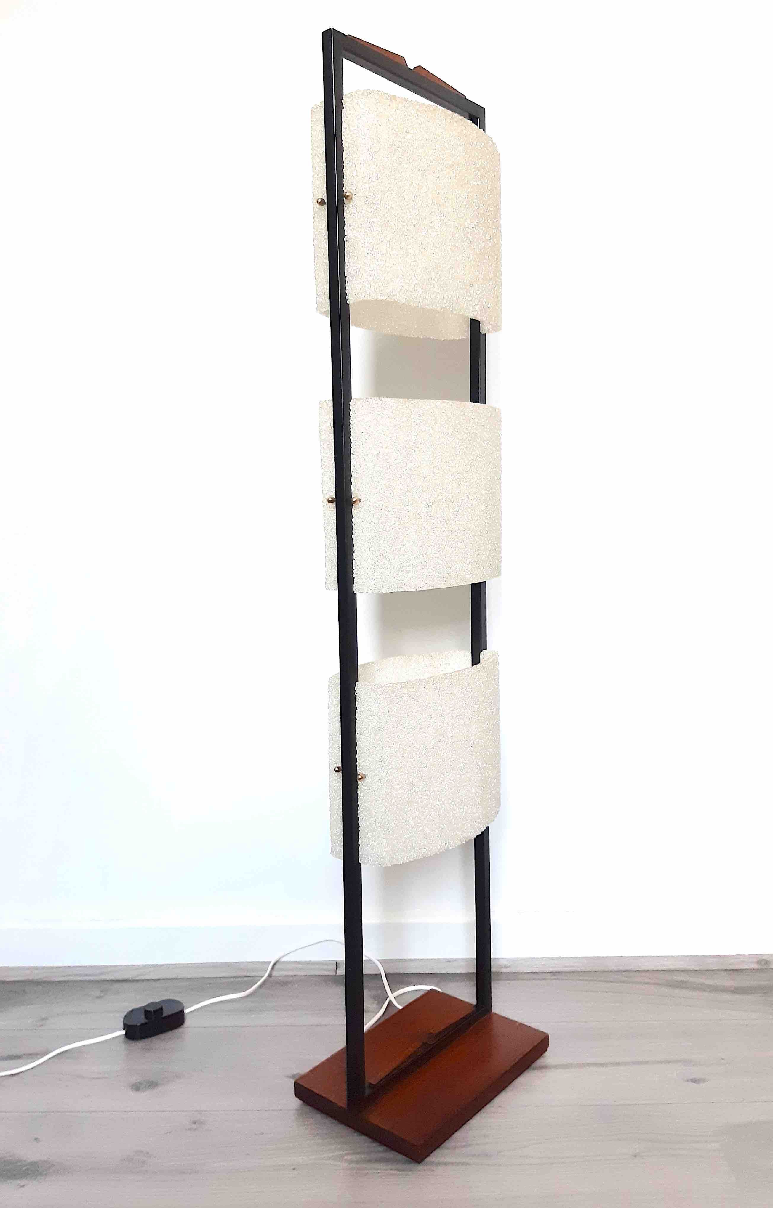 Totem lamp, 50s/60s design, vintage, Modernist, Maison Arlus.