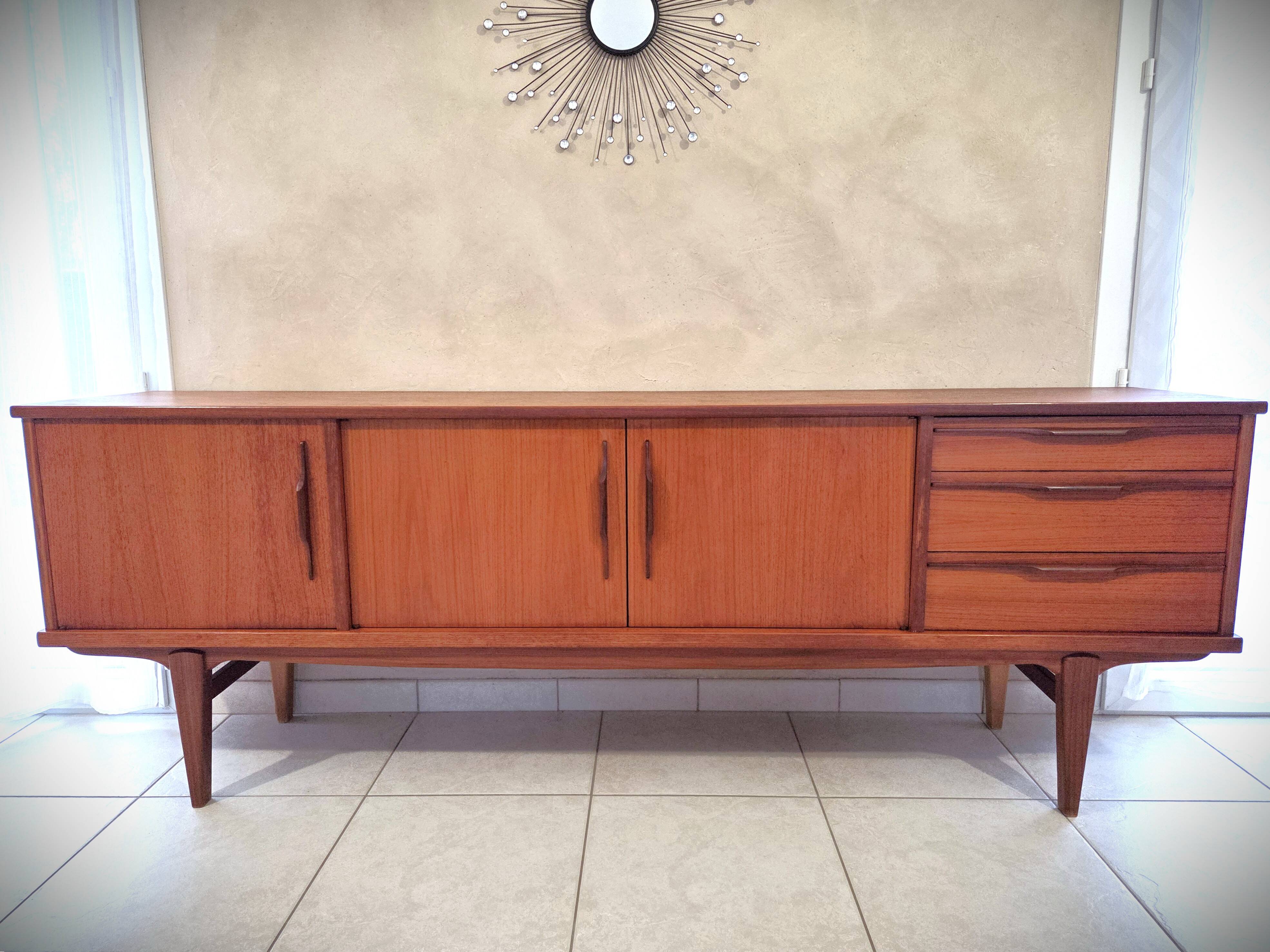 Scandinavian teak sideboard design