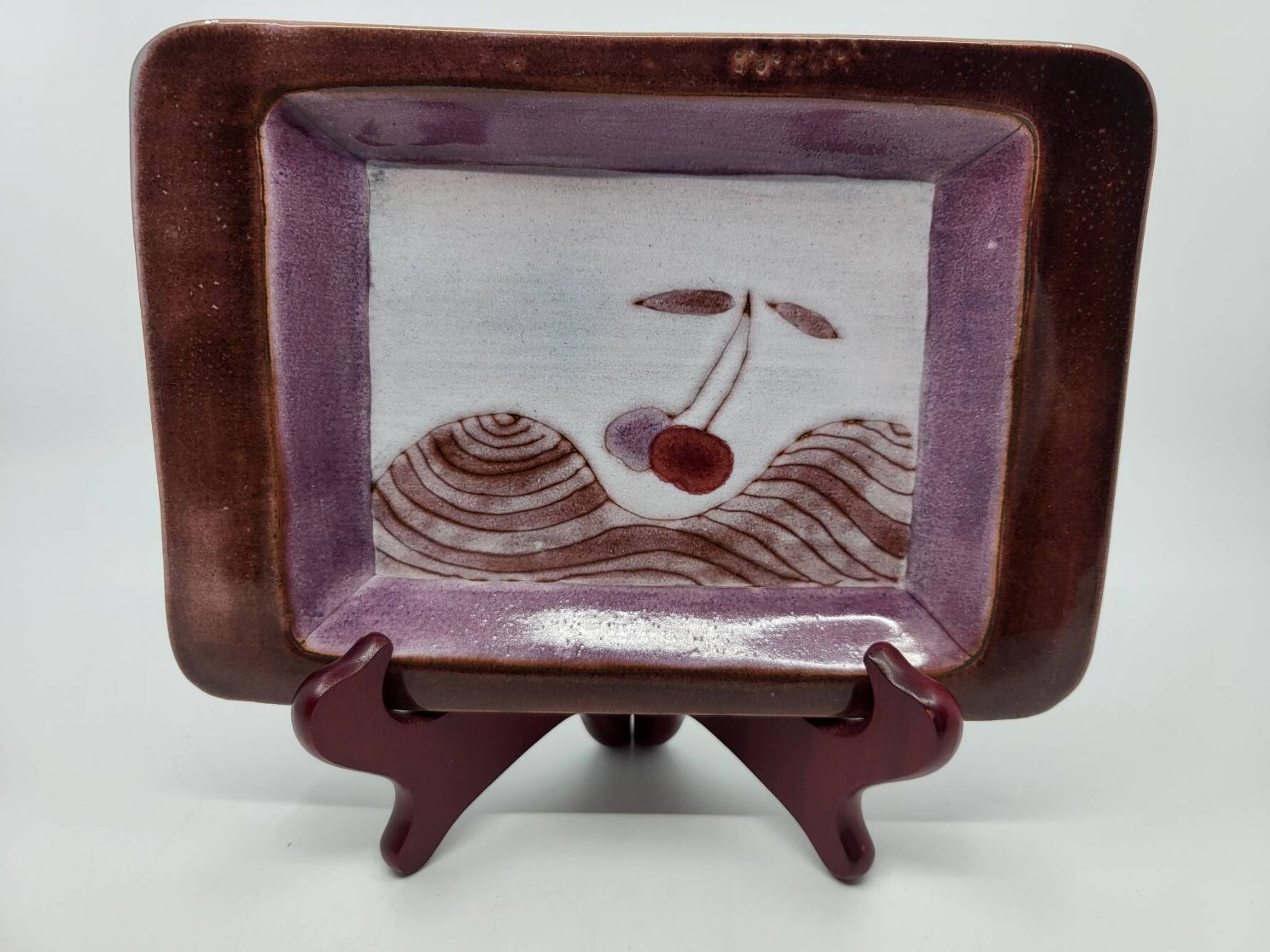 Pocket vase by Robert & Jean Cloutier in French ceramic, 1950s vintage.