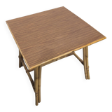 Square bamboo table
