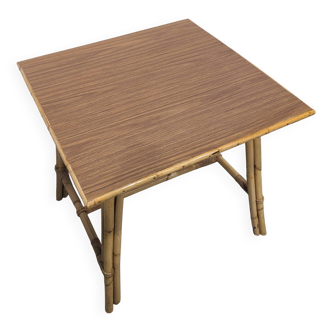 Square bamboo table