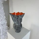 Large fat lava style vase